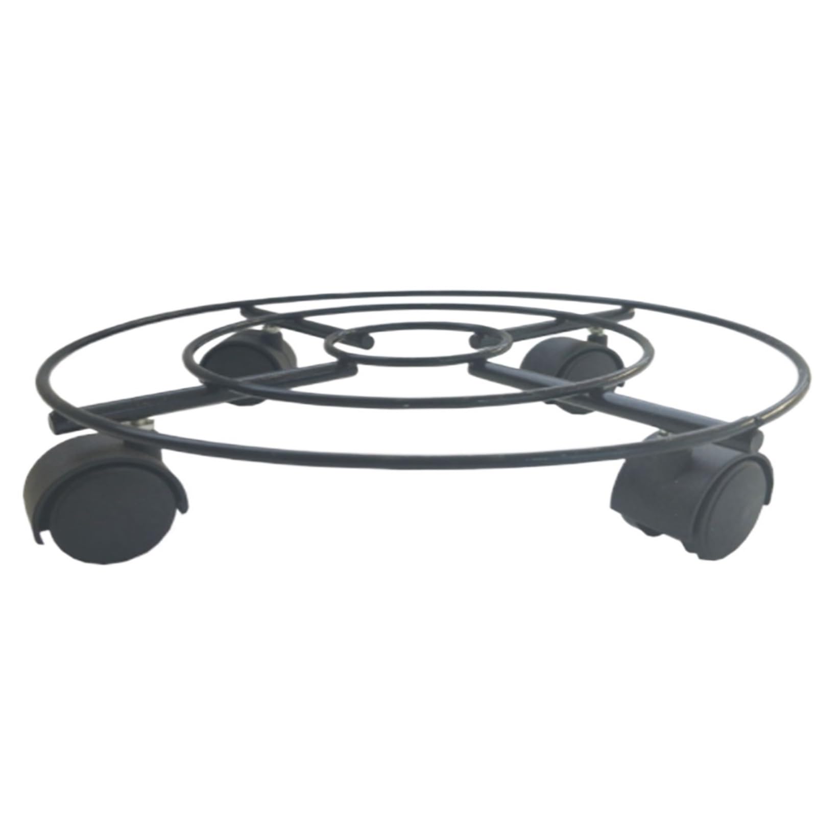 DFGHNBVC Pots Holders Plant Cart With Rollers Lockable Wheels Potted Plant Cart Stand For Indoor And Outdoor Use Flower Pot Dolly,Black-35Cm