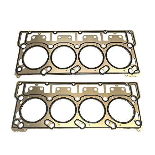 Image of Partsflow 2x Engine Cylinder Head Gasket Set Compatible With Ford E-350 Club Wagon,E-350 Super Duty,E-450 Super Duty, Excursion, F-250 F-350 F-450 F-550 Super Duty 6.0L V8 18mm