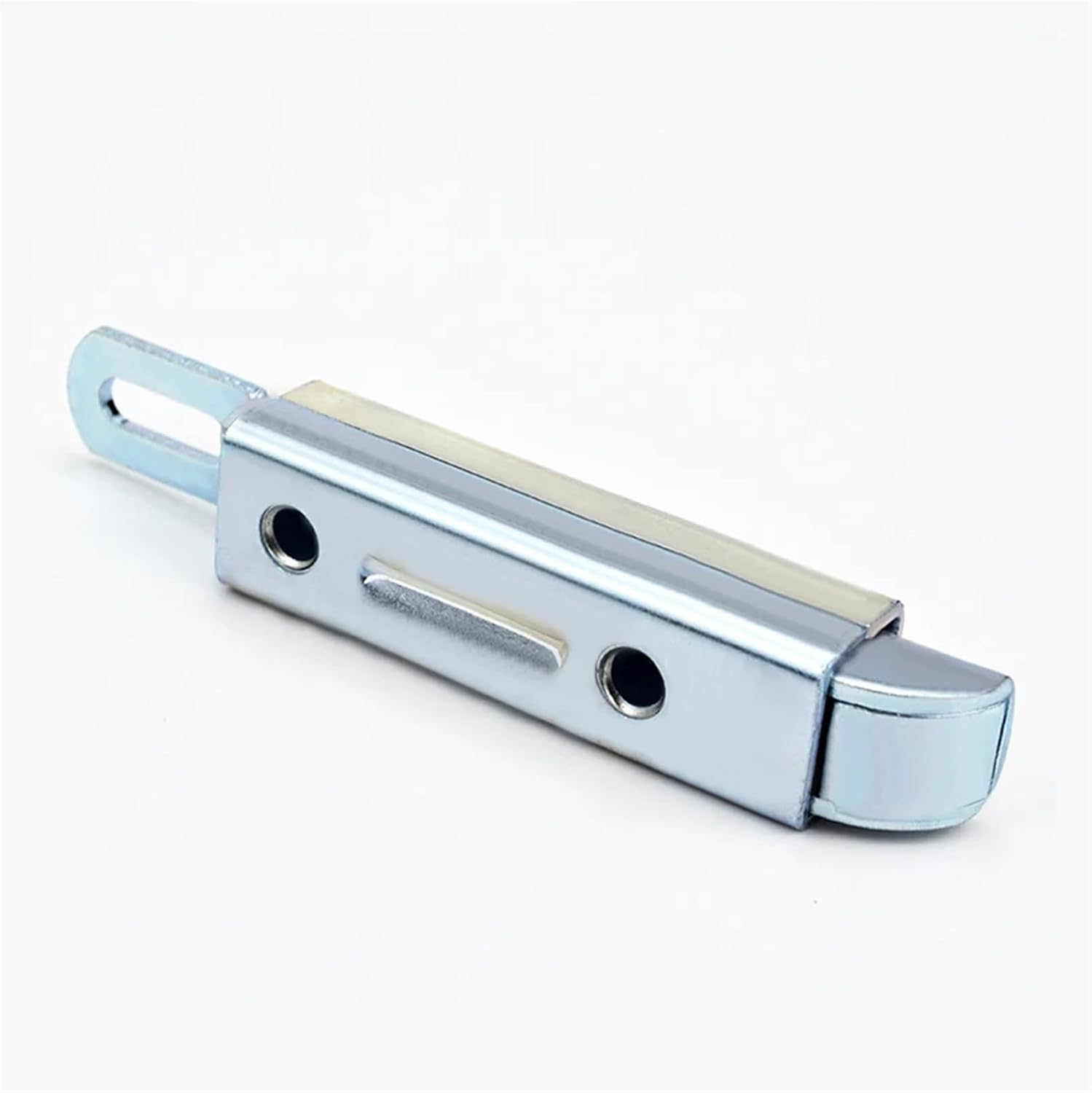 Latches Buckles Hardware Stainless Steel Slide Bolt Bathroom Bedroom Toilet Sliding Lock Latch 1Pcs(Iron,Curved)