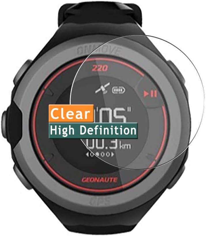 3-Pack Screen Protector, compatible with Geonaute OnMove 220 TPU Film Protectors Sticker [ Not Tempered Glass ]