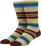 Stance Mens Hyena Socks Large Burgundy