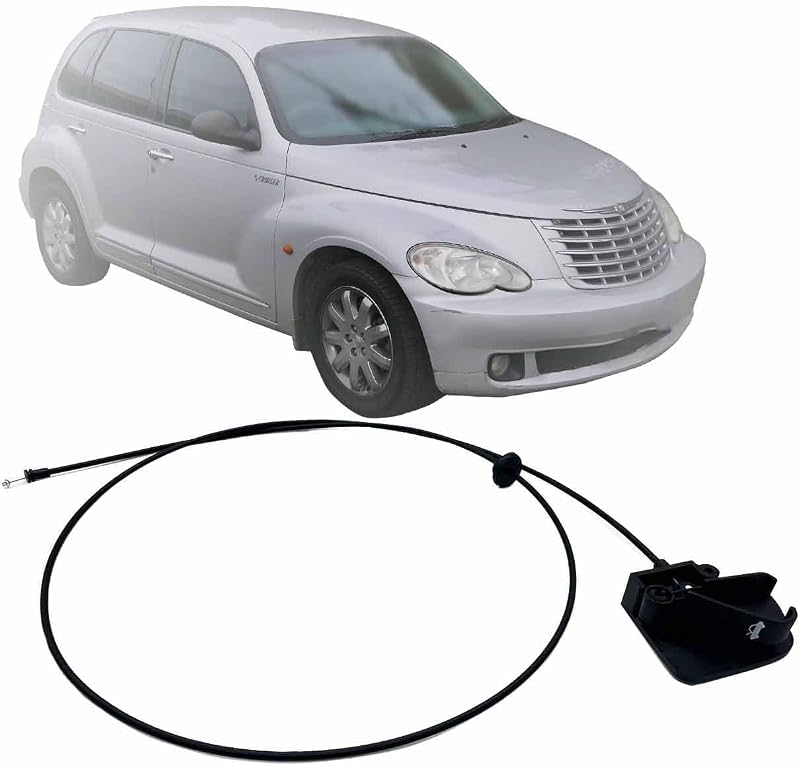 Cabo de abertura do capô com alça Auto Parts Avenue para Chrysler PT Cruiser 2001–2010 – 1 unidade