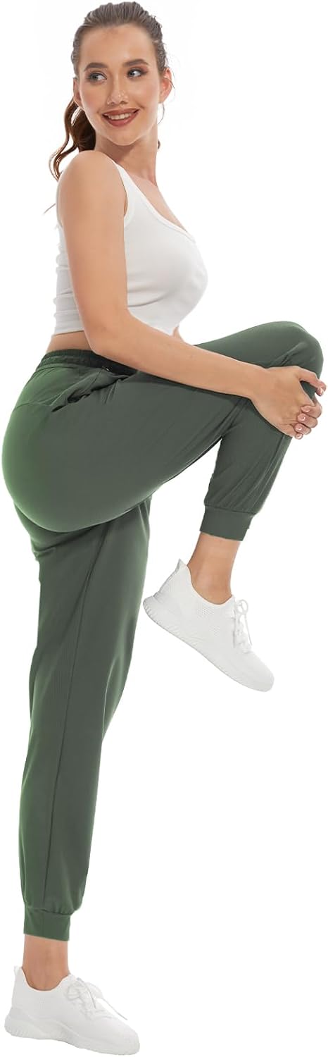 SEVEGO Women's 30"/32"/34"/36" Tall Inseam Joggers Lightweight Sweatpants Zipper Pockets Athletic Workout Lounge Pants - Image 8