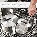 KitchenAid Stainless Steel Cookware/Pots and Pans Set, 10 Piece, Brushed Stainless Steel