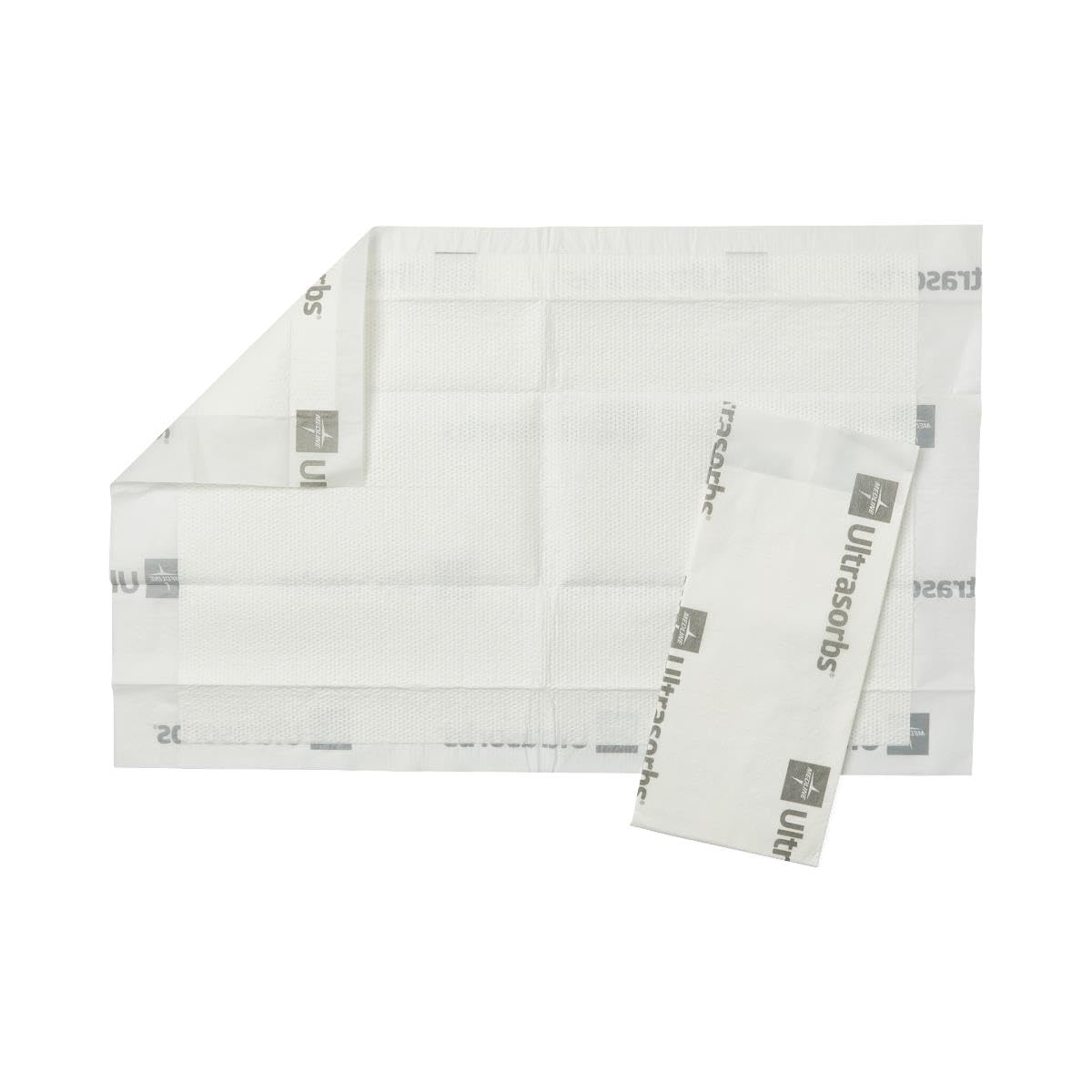 Medline Ultrasorbs Premium Disposable Underpads, 10" x 16", 100 Count, Super Absorbent Bed Pad