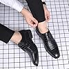 Rodawu Men's Dress Shoes Lace-up Formal Shoes Brogues Derbys Oxford Shoes Black Size 10 #5