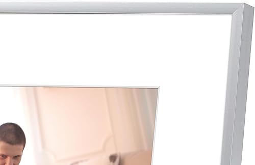 Vista 5 de Golden State Art - Marcos de fotos de metal de 8 x 10 pulgadas con paspartú para fotos de 5 x 7 - Juego de 4 portarretratos de aluminio de 8 x 10