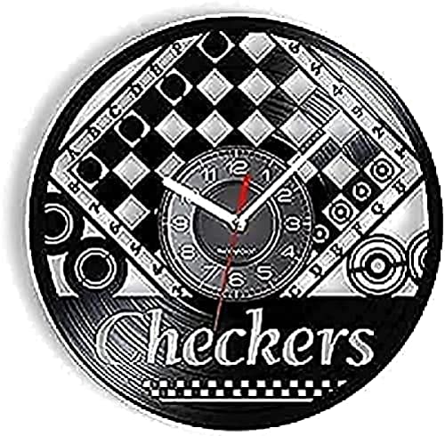 Horloge murale échecs et dames vintage pour rompre la monotonie des murs