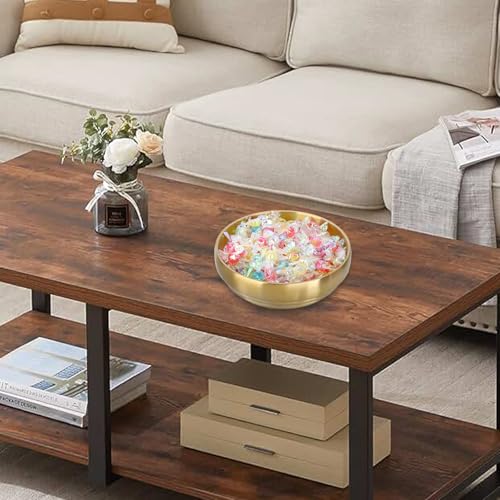 OLegei Stainless Steel Keys Caddy Bowl, Small Metal Entryway Key Holder Dish, 18cm Coffee Table Decorative Tray, Gold Catch All Bowl for Wallet, Earbuds, Car Keys - Image 5