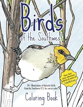 Paperback Birds of the Southwest Coloring Book