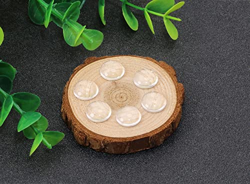 shapenty 12mm Clear Round Glass Cabochons Dome Tiles for DIY Craft Photo Charms Cameo Pendants, Rings - Image 3