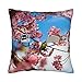 HABXNJF Housse de coussin carrée motif cerisier japonais - 40 x 40 cm - Pour salon, canapé, chambre à coucher