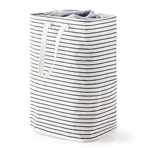 72L Freestanding Laundry Hamper, Collapsible Waterproof Clothes Basket with Easy Carry Long Handle, Washing Bag for Clothes, Toys (1 Pack, Grey)