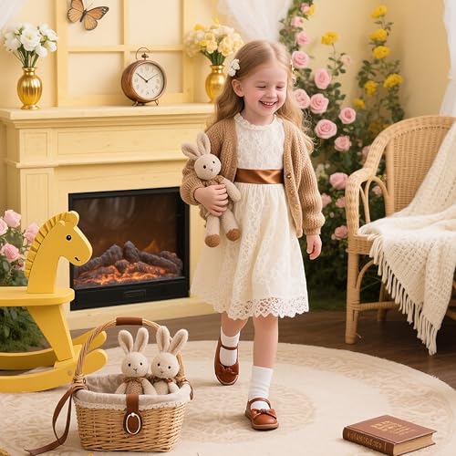 Image of Flaryzone Toddler Little Girl Mary Jane School Uniform Oxfords Flat Dress Shoes