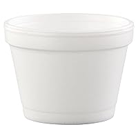 Vista 3 de Dart DCC 4J6 Bowl Containers, Foam, 4oz, White (Case of 1000)