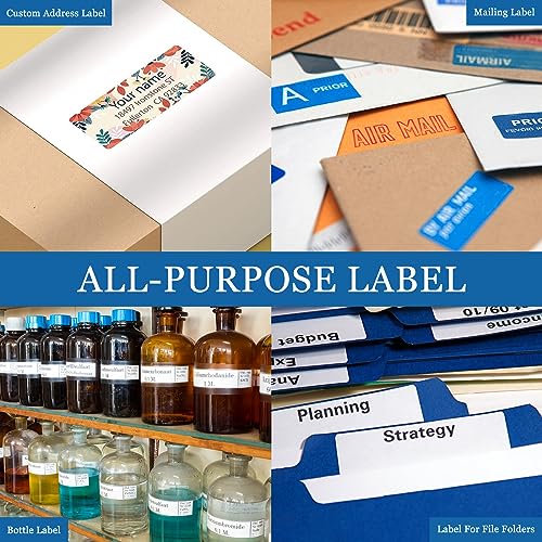 1”x 2-5/8” Address Labels 30 per Sheet, FBA Barcode Labels Mailing Labels for Inkjet Laser Printers, 3000 Labels Sticker Paper Printable White Template 5160 8160 (100 Sheets) image 3
