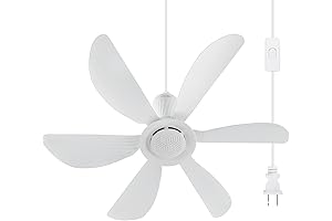 22.5 Inch Ceiling Fan, Noiseless Ventilation for Outdoor Gazebo