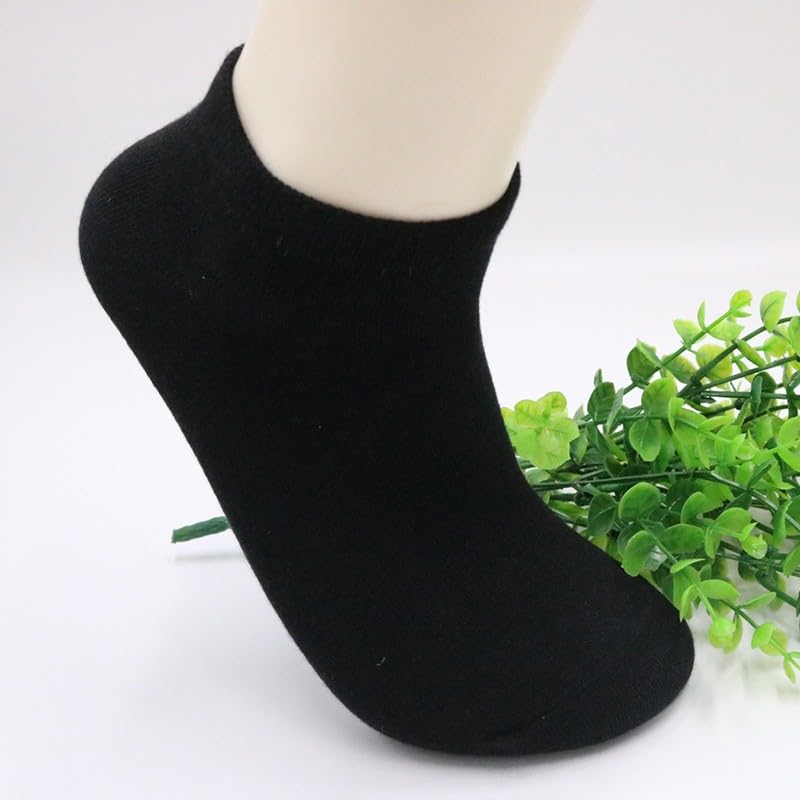 5 Pairs Mens Ankle Socks Casual Low Cut Socks Cushioned Breathable Athletic Cushion