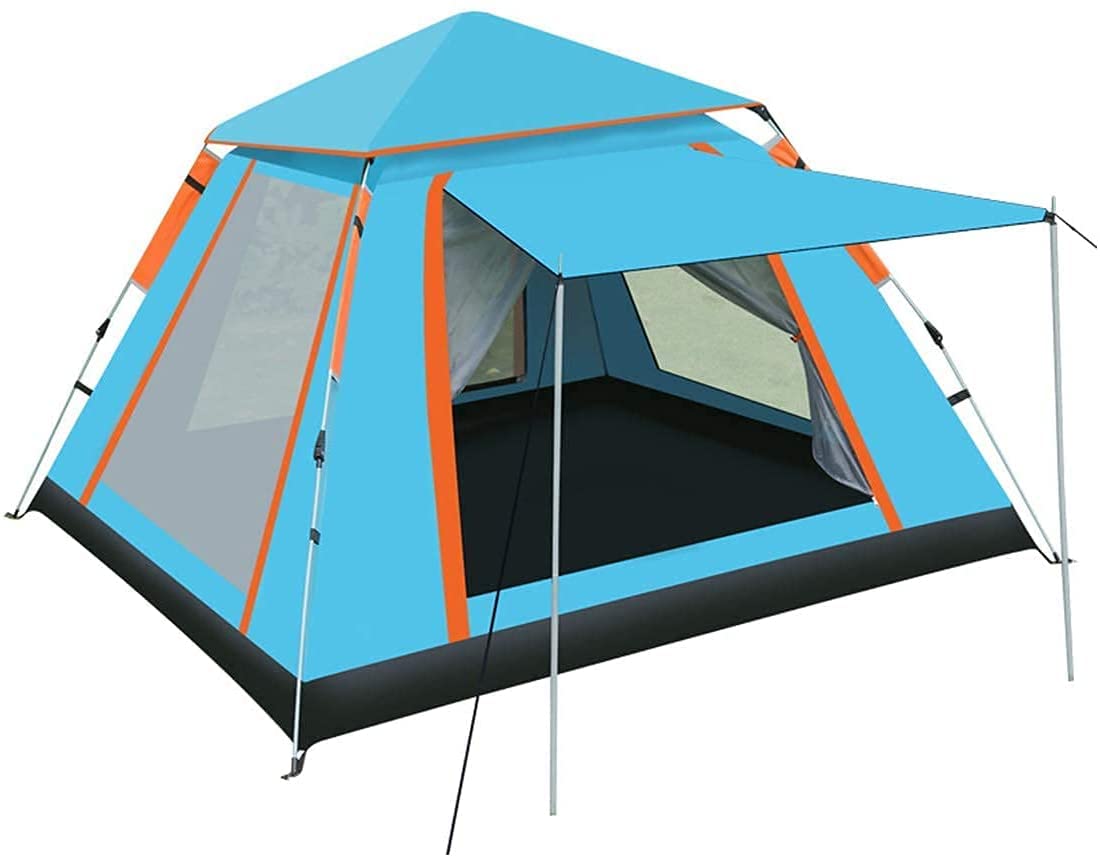 Tente de camping coupe-vent et imperméable grand confort pour 4 personnes