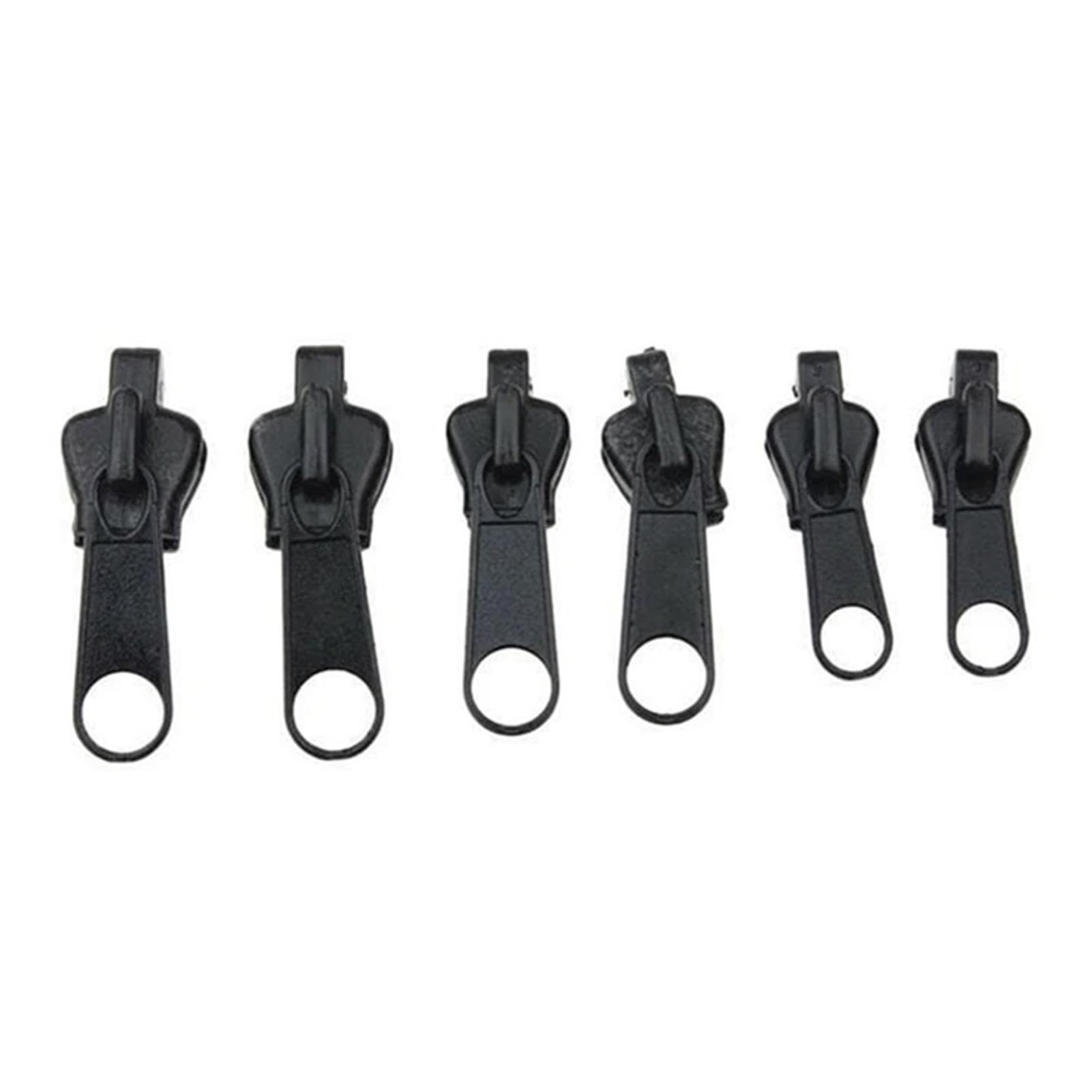 Zipper Slider Replacement - 6 Jacket Zipper Repair Kit, Zipper Pull Slider Fixer Sewing Zippers | Zipper Parts diys Crafts, Zip Repair Kit for Coats