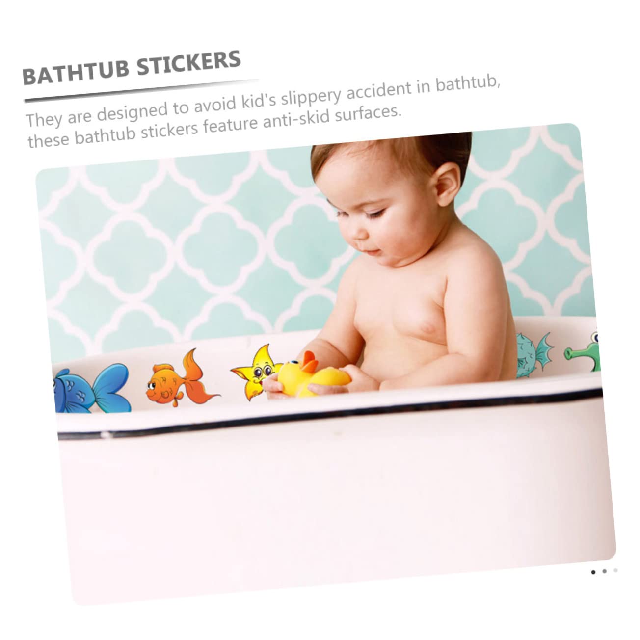 FOMIYES 4juegos Pegatinas Antideslizantes De Animales Marinos para Baño Decoración Infantil para Bañera Fáciles De Pegar y Quitar Diseño Atractivo