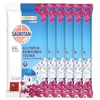 Sagrotan Allzweck-Reinigungstücher Floral Coast – Hygienische Allzweck-Reinigungstücher (6 x 60 Stück)