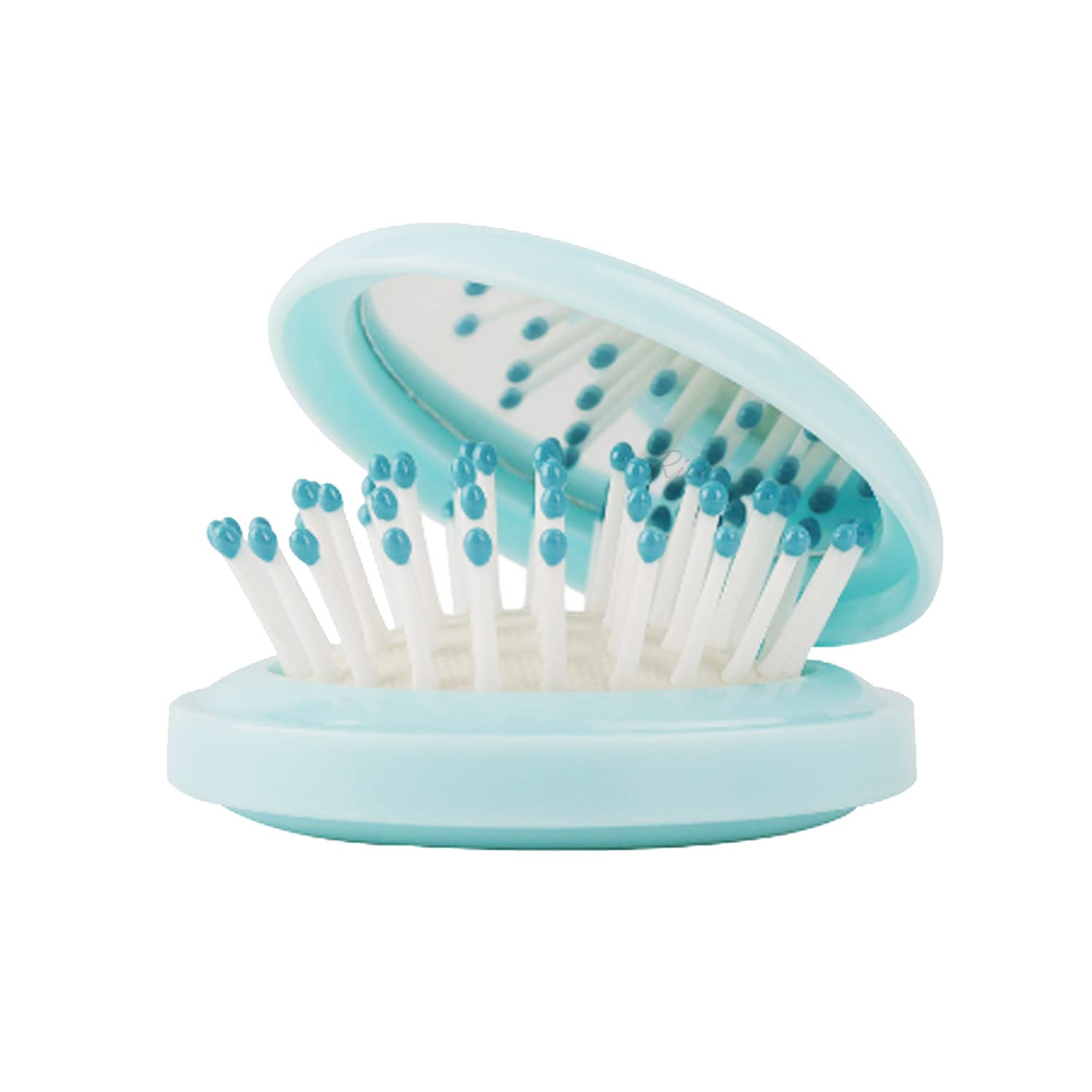 Amazon | Risa くし ヘアブラシ 櫛 折りたたみ 鏡 ミラーブラシ 頭皮