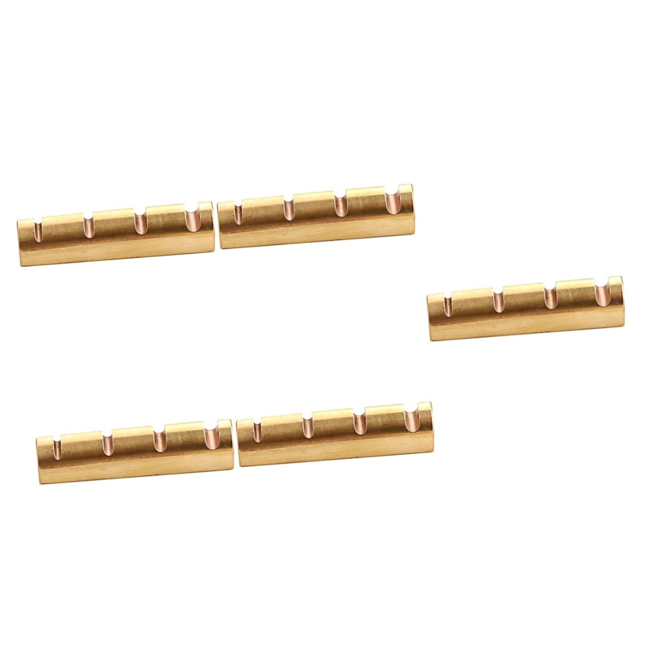 Toyvian 5 szt. poduszek na basie, nakrętka mostkowa, instrument gitarowy, elektryczna nakrętka gitarowa, siodełko mostkowe banjo, surowe siodełko gitarowe, ukulele, nakrętka siodłowa, klasyczna,