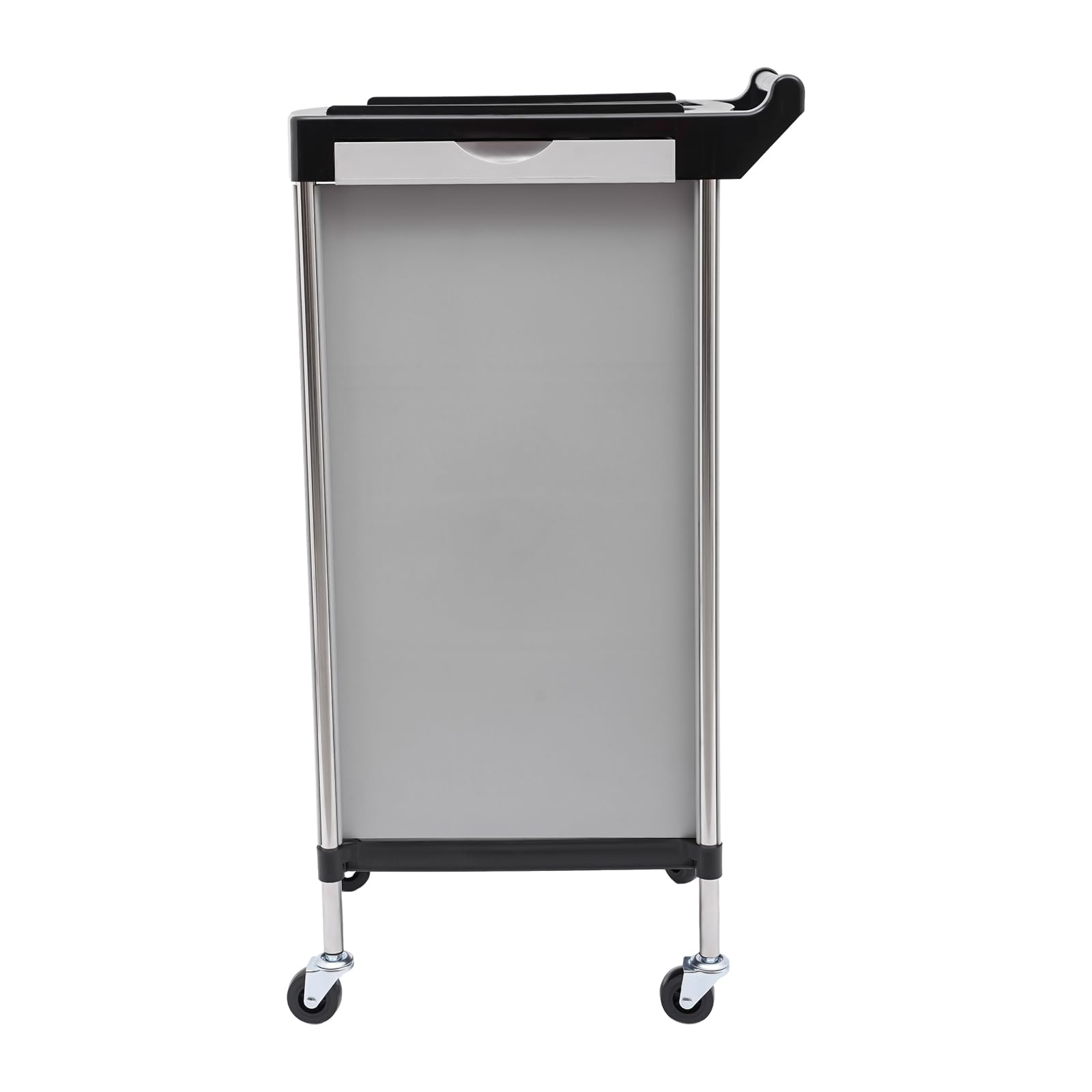 Salon, carrello a rotelle a 6 ripiani, professionale, da parrucchiere, con 5 cassetti e rotelle, pieghevole, per salone di bellezza, parrucchiere (bianco)