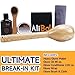 Baseball Glove Break-in Kit - Complete Set with Glove Mallet, Oil, Conditioner, Wrap, Brush & Cloth - Quickly Soften & Shape Your Baseball/Softball Mitt (Pro Elite)