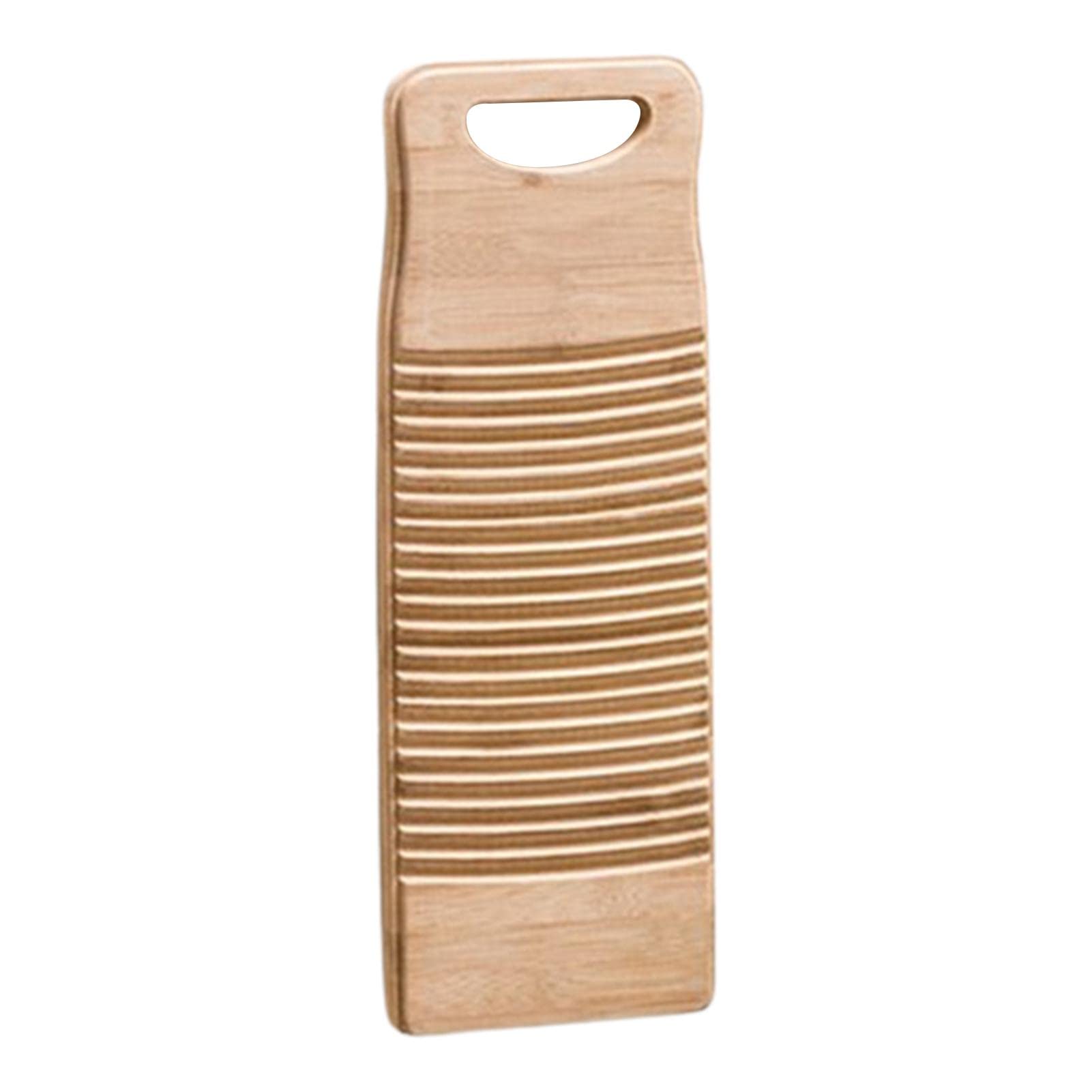 Generic Tabla de lavado de bambú, lavandería, tabla de lavar, tabla de lavado de mano de madera de bambú para lavandería, tabla de mano manual antigua para lavar la ropa