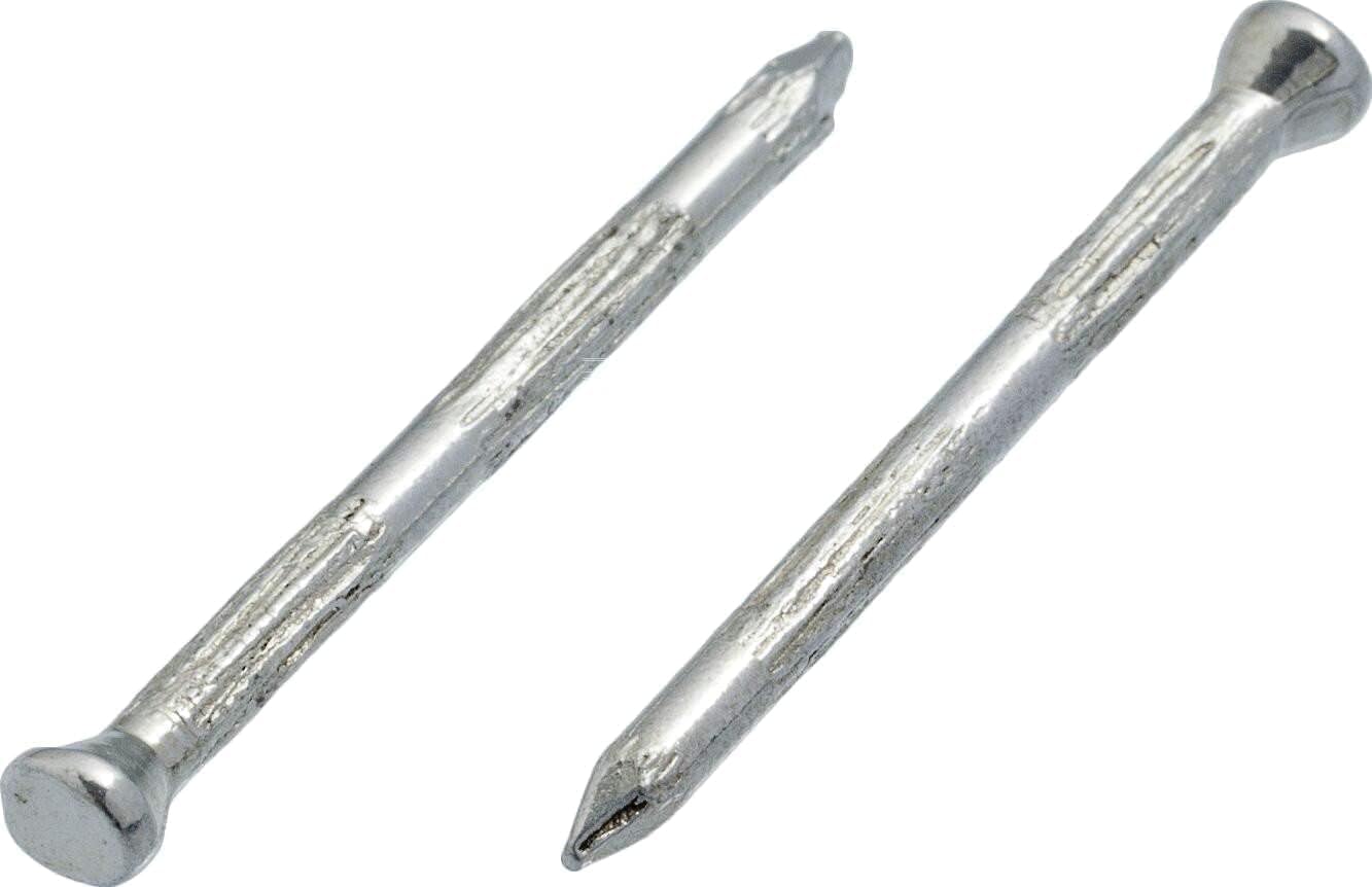 3.4mm x 40mm Concrete Rolled Masonry Nail Finishing Steel Nails Hardened Ribbed Hardware Pins (Pack of 100) - N13E 3.4x40_100