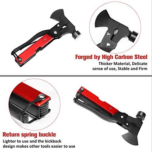 HIPPIH Pocket Knife Multi Tool with Durable Matched Sheath, Stainless Steel Survival Camping Tools with Plier, Screwdrivers, Bottle Opener, File, Wrench