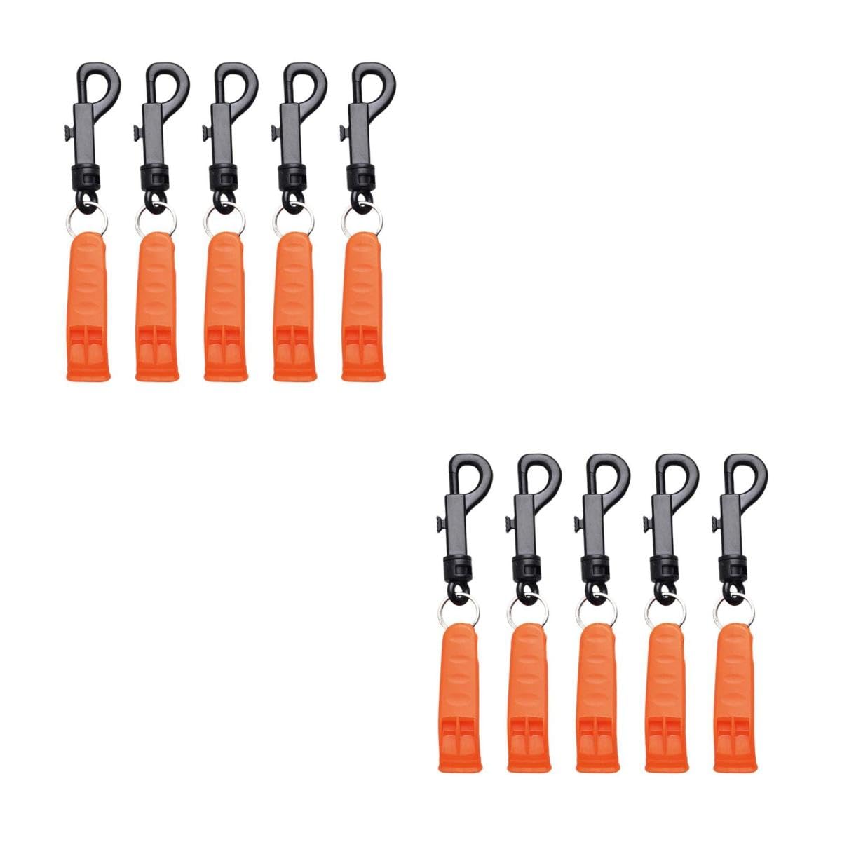 Toddmomy Silbato De Rescate Whistle Orange Cámping Silbato para Acampar Emergencia Silbato De Supervivencia Silbato De Senderismo Silbato para Exteriores El Plastico