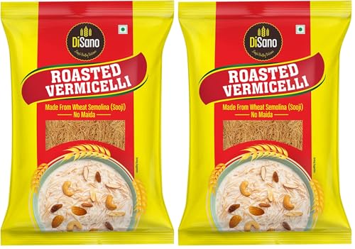 Image of DISANO Roasted Wheat Vermicelli, No Maida, 850 Gram, Cholesterol Free (Pack of 2)