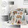 VODRM Adventure Camping Blanket Outdoor Camper Picnic Throw Blankets Gifts for Girls Adults Lightweight Soft Fleece Cozy for Sofa Couch Bed Room Travel Birthday Party Decor 50x60in #1
