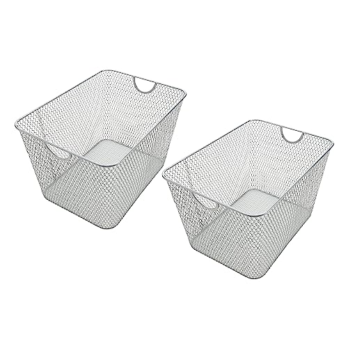 YBM HOME Kitchen Pantry Organizer Wire Basket for Shelves, Cabinets,