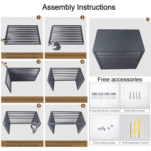 Housse de protection extérieure climatiseur central aluminium