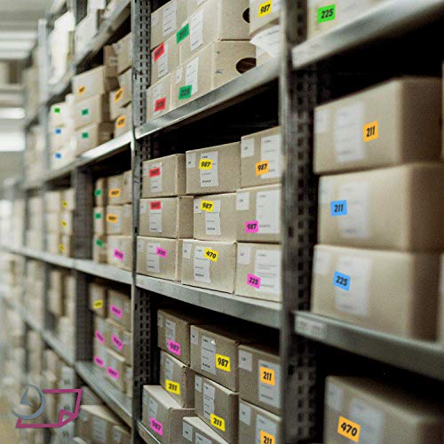 Next Day Labels, 3 X 5 Rectangle Inventory Color Coding Labels, 500 Per Roll (Fluorescent Green) #TOP5