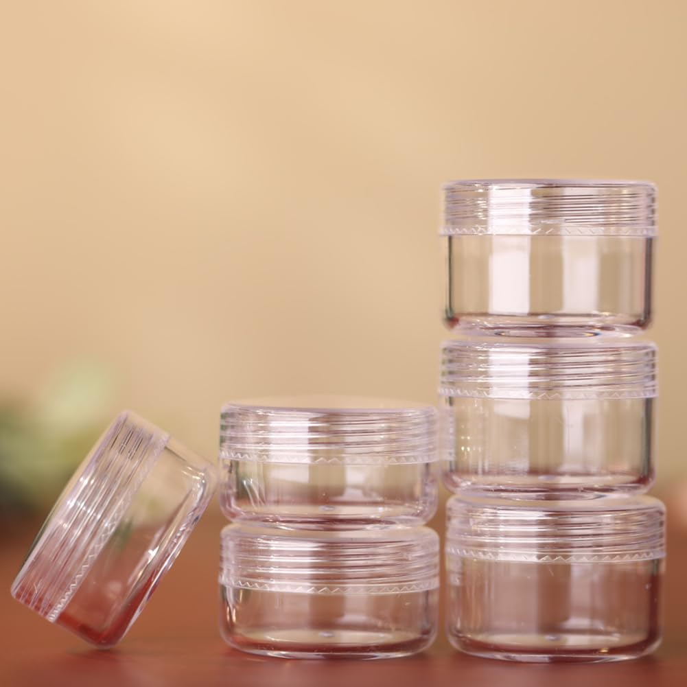20 Stück 5 Ml Mini-Probenbehälter Mit Deckel – Transparent, Für Cremes, Make-up, Reise, TSA-geeignet