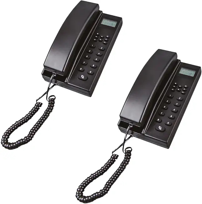 Intercoms Wireless for Home, Hands-Free Home Wireless Intercom Systems, 3280ft Long Range Intercom System for Business Office Cordless Phones Intercoms (2 Pack,Black)