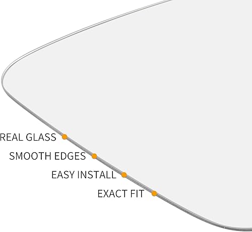 Miniatura 5 de X AUTOHAUX Espejo izquierdo del lado del conductor LH vidrio con adhesivo para Volkswagen CC 2009-2017, Eos 2009-2016, Passat 2012