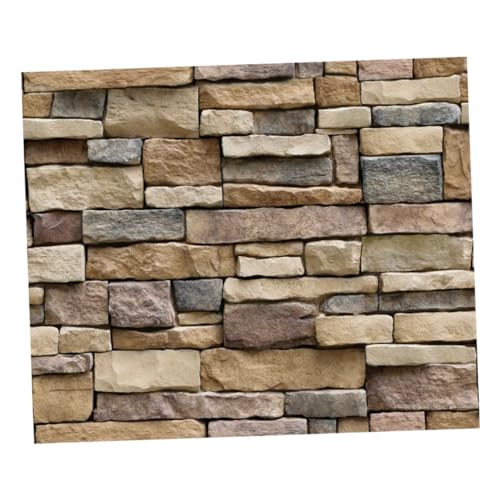 LALAFINA Papel Tapiz de Piedra 3D Autoadhesivo para Decoración Calcomanías de Pared Realistas de Aplicar para Dormitorio y Sala de Estar 2 Piezas