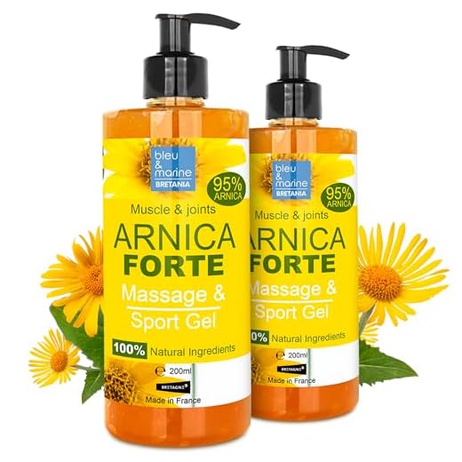 Arnica Gel 100% Naturliga vuxna och barn Första hjälpen Ansökan, Muskelled Bula Blåmärken Förstuingar Traumatiska skador Antiinflammatoriska 2x 200 ml pack