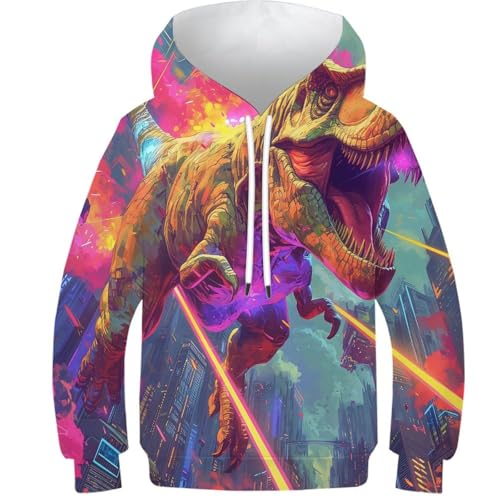Sweat dinosaure 3D vêtement hiver manches longues pour garçon et fille