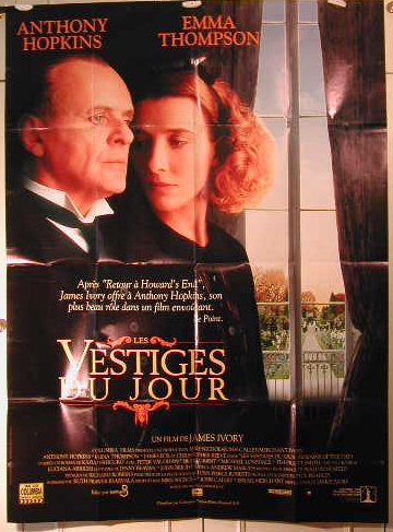 Affiche Les Vestiges Du Jour poster de cinema geant 116X158 vintage plie