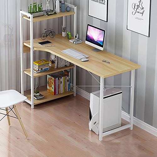 WOHOMO Klapptisch 80 Cm – Faltbarer Schreibtisch Für Kleine Räume, Eiche-Optik, Einfach Montierbar