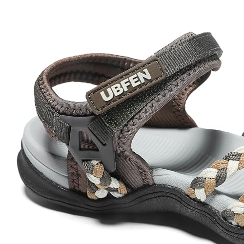 Image of UBFEN Womens Hiking Sandals Outdoor Comfortable Sport | Lightweight, Water Sandals, Adjustable Straps, Arch Support, Ideal for All-Day Wear, Beach, Vacation, Camping, Walking