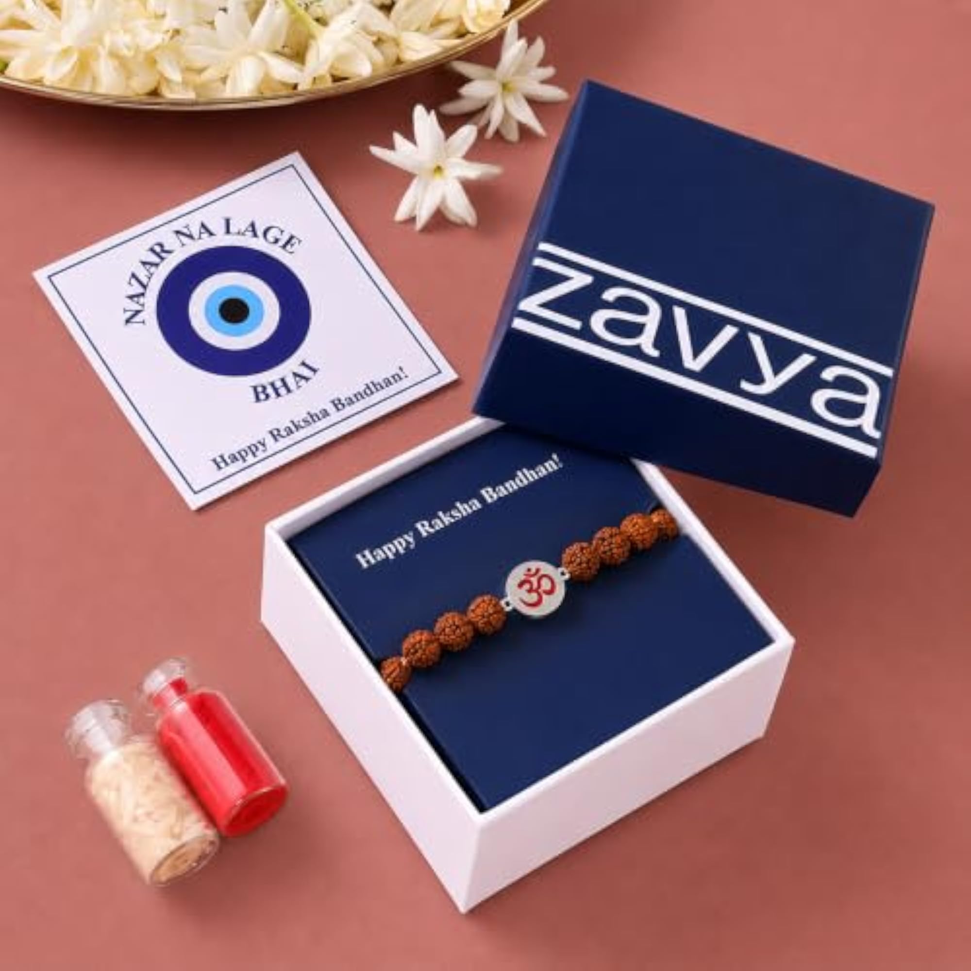 925 Sterling Om Rakhi for Brother, Religious Design