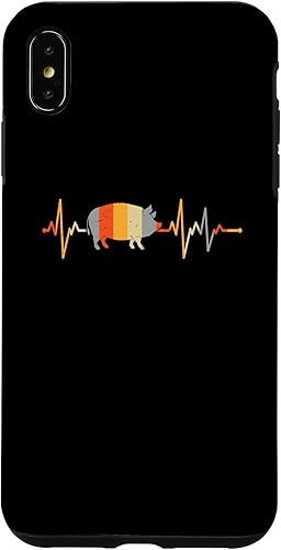 Vista 16 de iPhone 12 mini heartbeat pig farmer pig farmer heart line Case